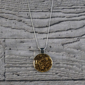 Factory Floor Jewels round swarf Pendant