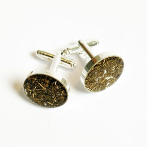 Factory Floor Jewels Cufflinks brass and silver