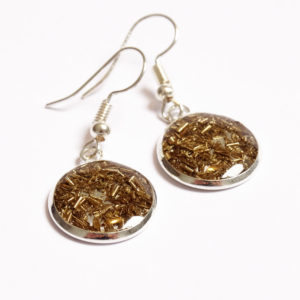 Swarf Dangle Earrings Factory Floor Jewels
