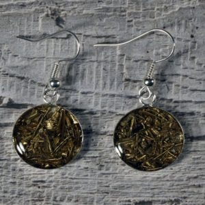 Swarf Drop Earrings by Factory Floor Jewels