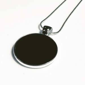 Black concrete pendant by factory floor jewels