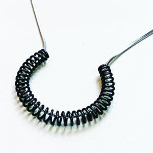 steel horseshoe spring pendant