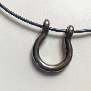leather shackle necklace