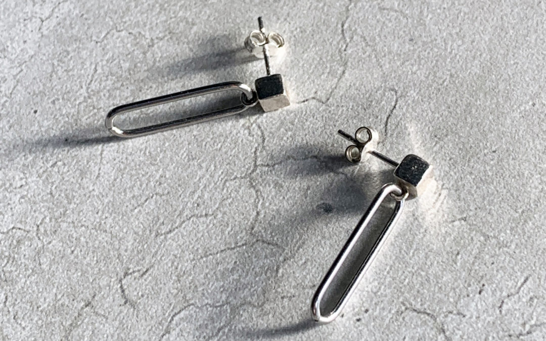 Steel Paperclips Earrings