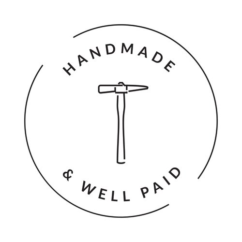 logo for handmade and well paid campaign